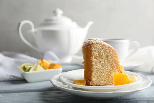 Torta y cítricos — Foto de Stock