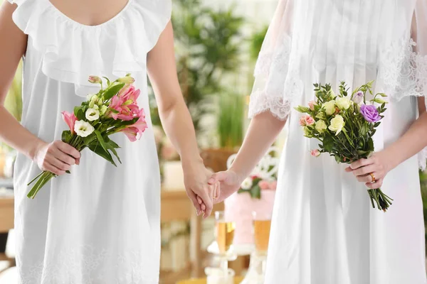 Brides on lesbian wedding — Stock Photo, Image