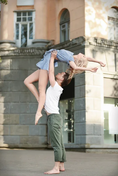 Appassionato coppia danza — Foto Stock