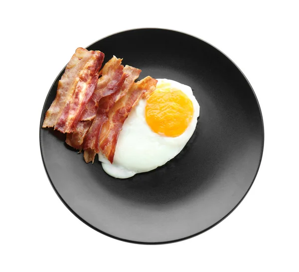 Tükörtojás, bacon — Stock Fotó