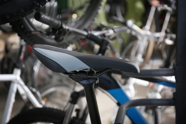 새로운 자전거의 좌석 — 스톡 사진