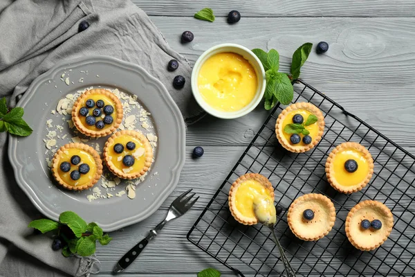 yaban mersini ile gevrek tart 