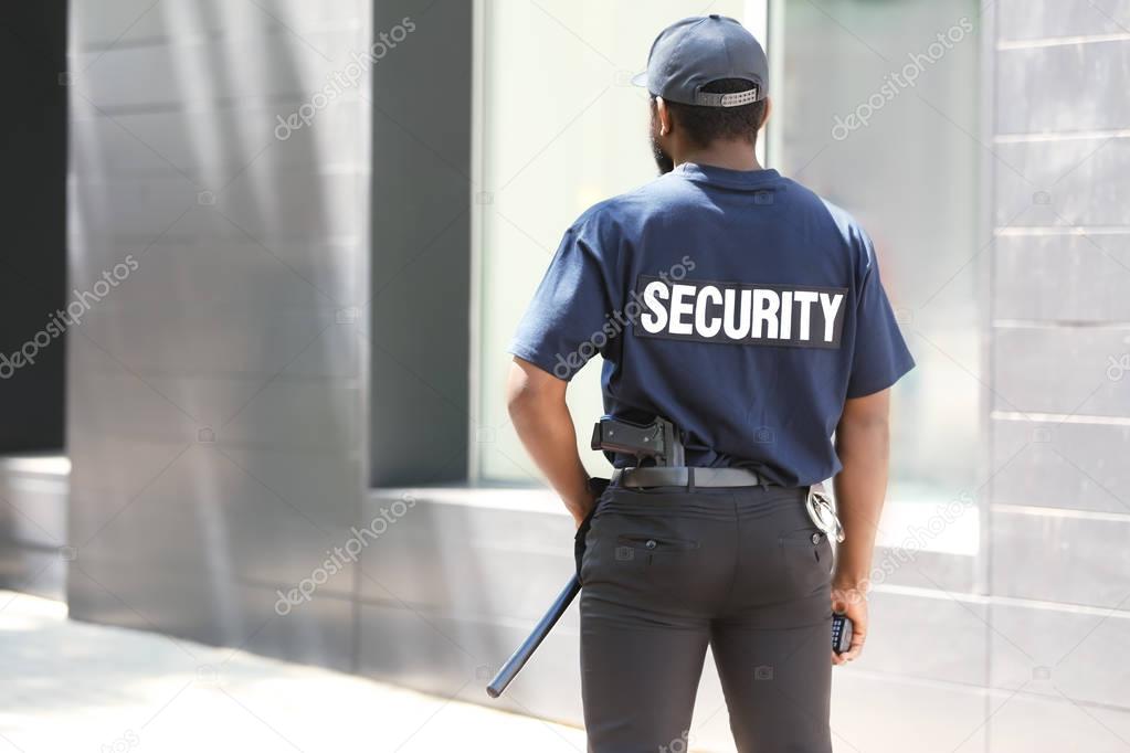Male security guard 