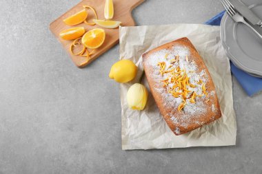 Lezzetli narenciye pasta 