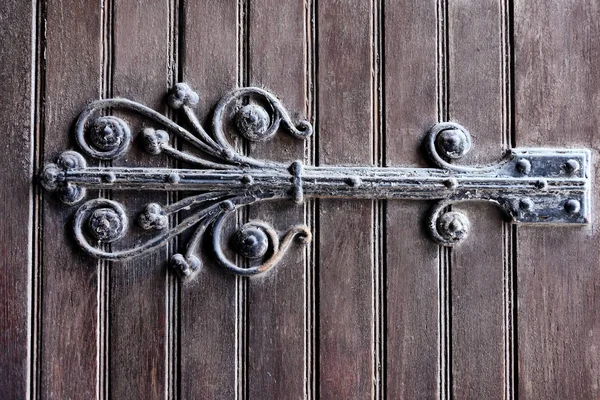 Vintage Dřevěné Dveře Closeup — Stock fotografie