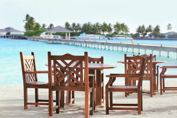 Tropikal Resort'ta plaj Cafe topraklarının