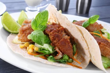 Lezzetli balık tacos