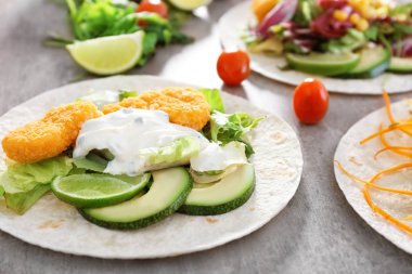 Lezzetli balık taco