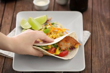 Lezzetli balık taco