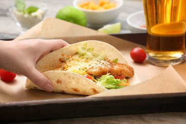 Lezzetli balık taco