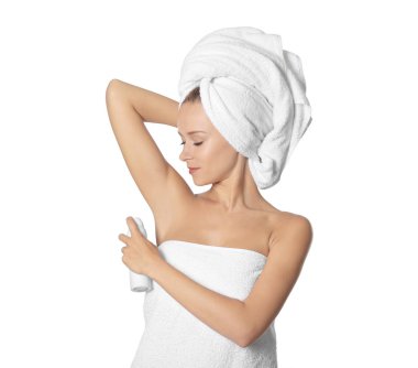 deodorant olan kadın