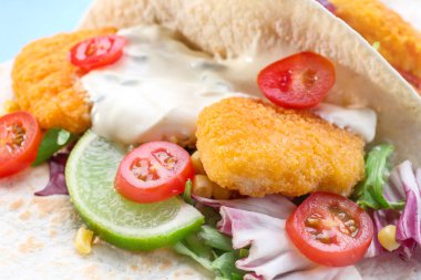 Lezzetli balık taco