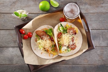 Lezzetli balık tacos