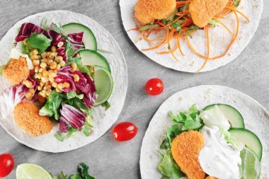 Balıklı Taco dolgulu