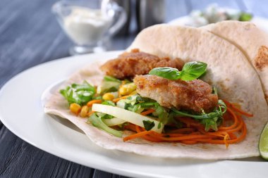 Lezzetli balık taco