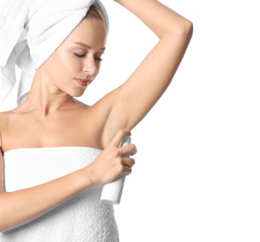 deodorant olan kadın