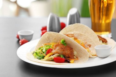 Lezzetli balık tacos