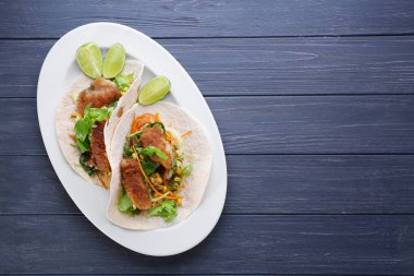 Lezzetli balık tacos