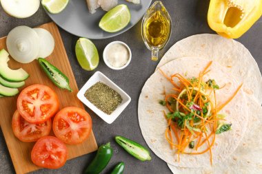 Balıklı taco dolgulu