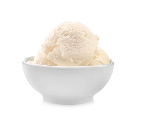 Finom vanília fagylalttal — Stock Fotó