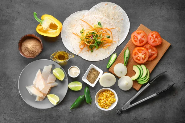 Balıklı taco dolgulu