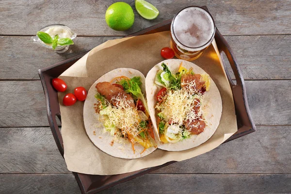 Lezzetli balık tacos