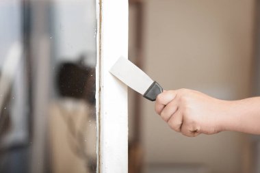 Alt boya eski pencere çerçevelemek--dan kaldırma