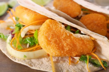 Lezzetli balık tacos