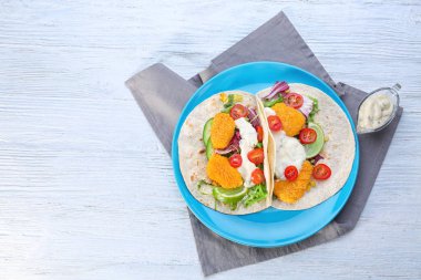 Lezzetli balık tacos