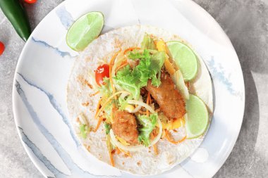 Lezzetli balık taco