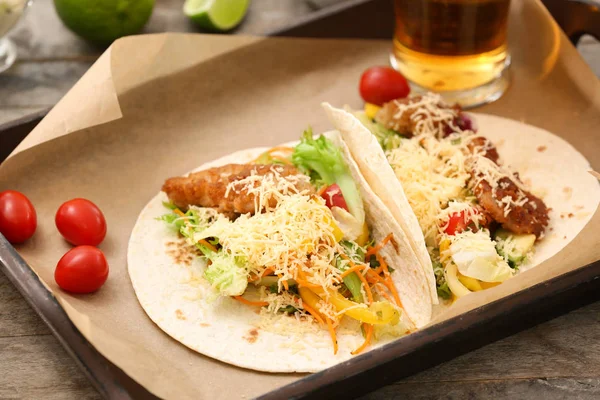 Lezzetli balık tacos