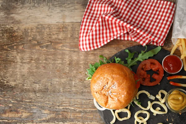 Tasty turkey burger — Stock Photo, Image