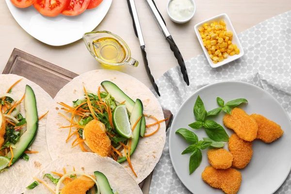 Balıklı Taco dolgulu