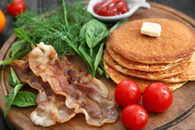 Lezzetli kahvaltı krep ile 