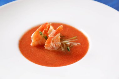 Karides ile lezzetli çorba  