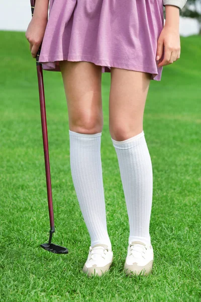 Giocatrice di golf femminile — Foto Stock