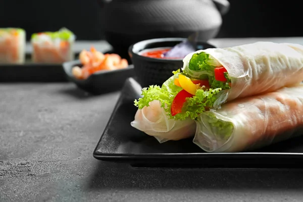 Portion of spring rolls — Stock Photo, Image