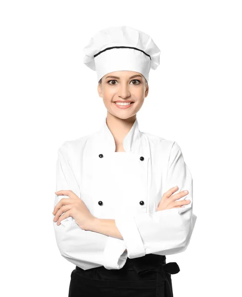 Giovane chef donna — Foto Stock