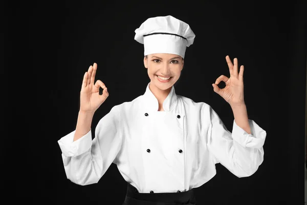 Young female chef — Stock Photo, Image