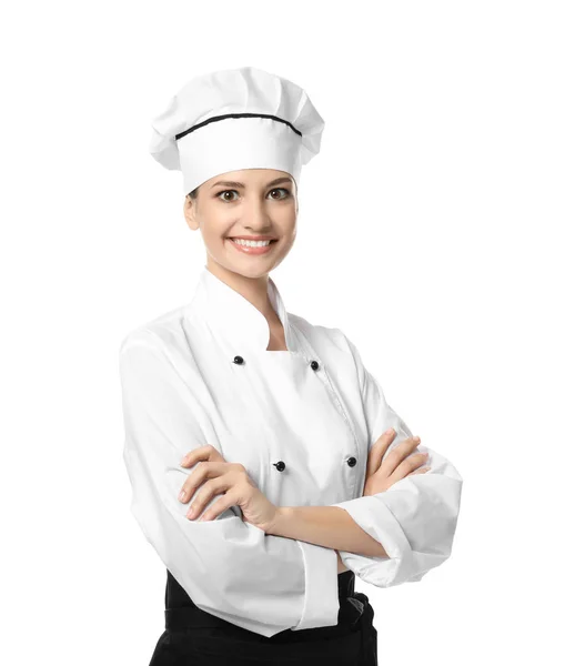 Mladá žena kuchař — Stock fotografie