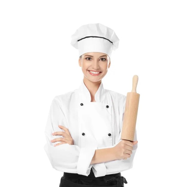Giovane chef donna — Foto Stock