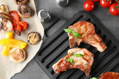 Barbekü Izgara ızgara biftek ile