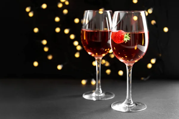 Läckra jordgubb vin — Stockfoto