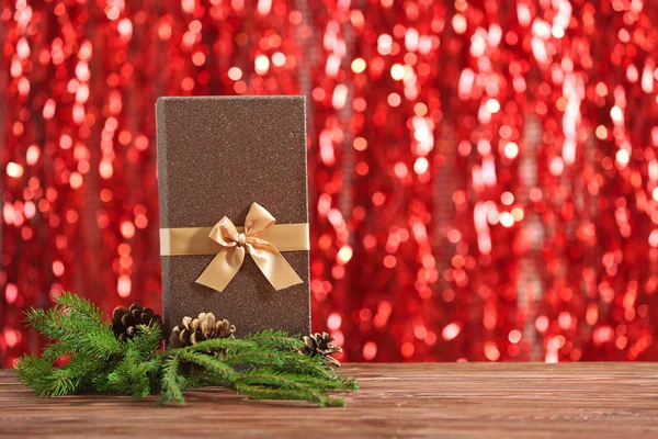 Composición con regalo de Navidad — Foto de Stock