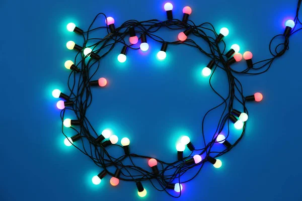 Luces de Navidad brillando — Foto de Stock