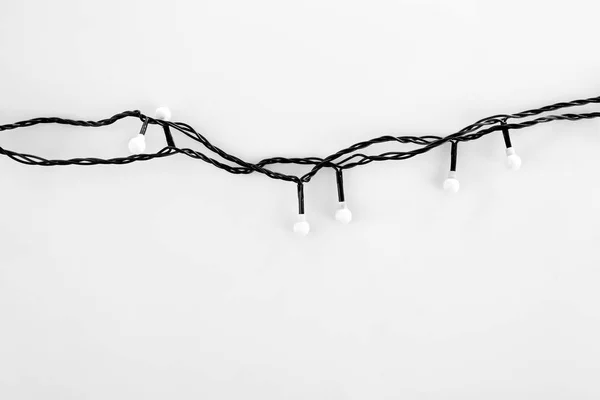 Black Christmas garland — Stockfoto