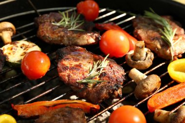 biftek ve sebze ızgara