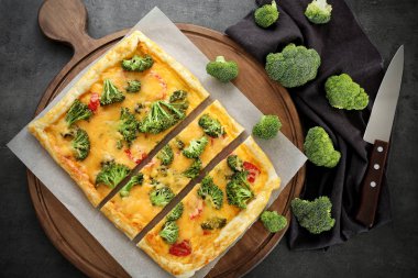 quiche brokoli ve peynir ile