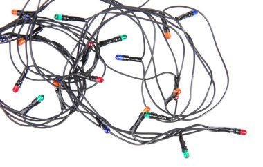 beyaz zemin üzerinde Noel çelenk