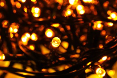 Parlayan Noel ışıkları 